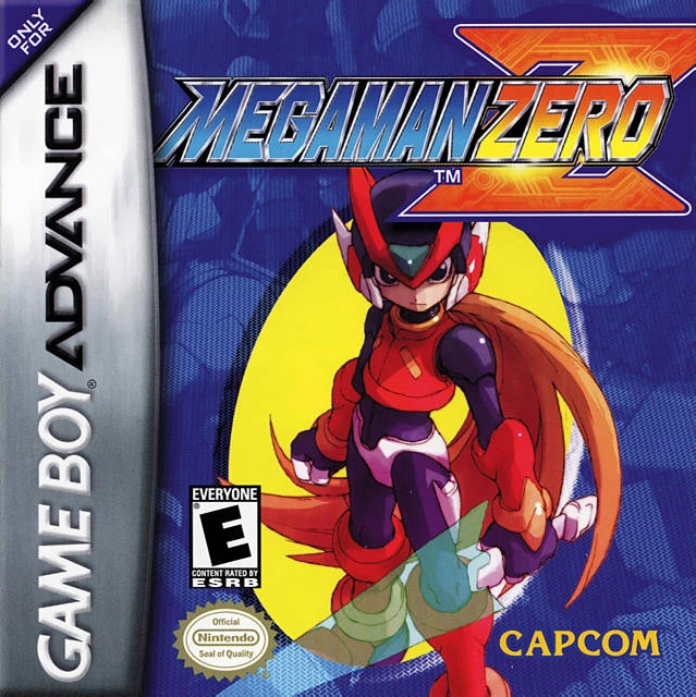 洛克人ZERO1 美版 GBA 封面（Mega Man Zero US cover）