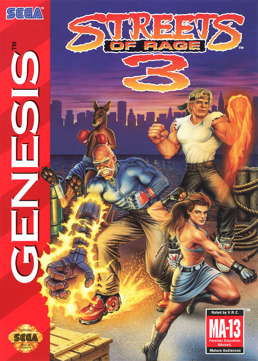 怒之铁拳3 盒装封面（StrategyWiki 存档）